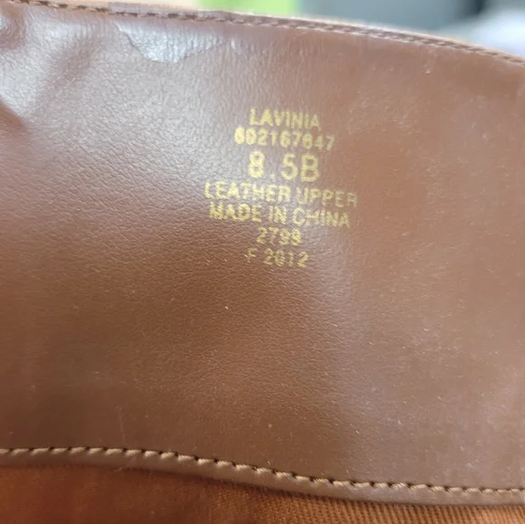 LAUREN RALPH LAUREN LAVINIA KNEE-HIGH BOOTS BOHO POLO TAN SIZE 8.5B - Picture 10 of 13